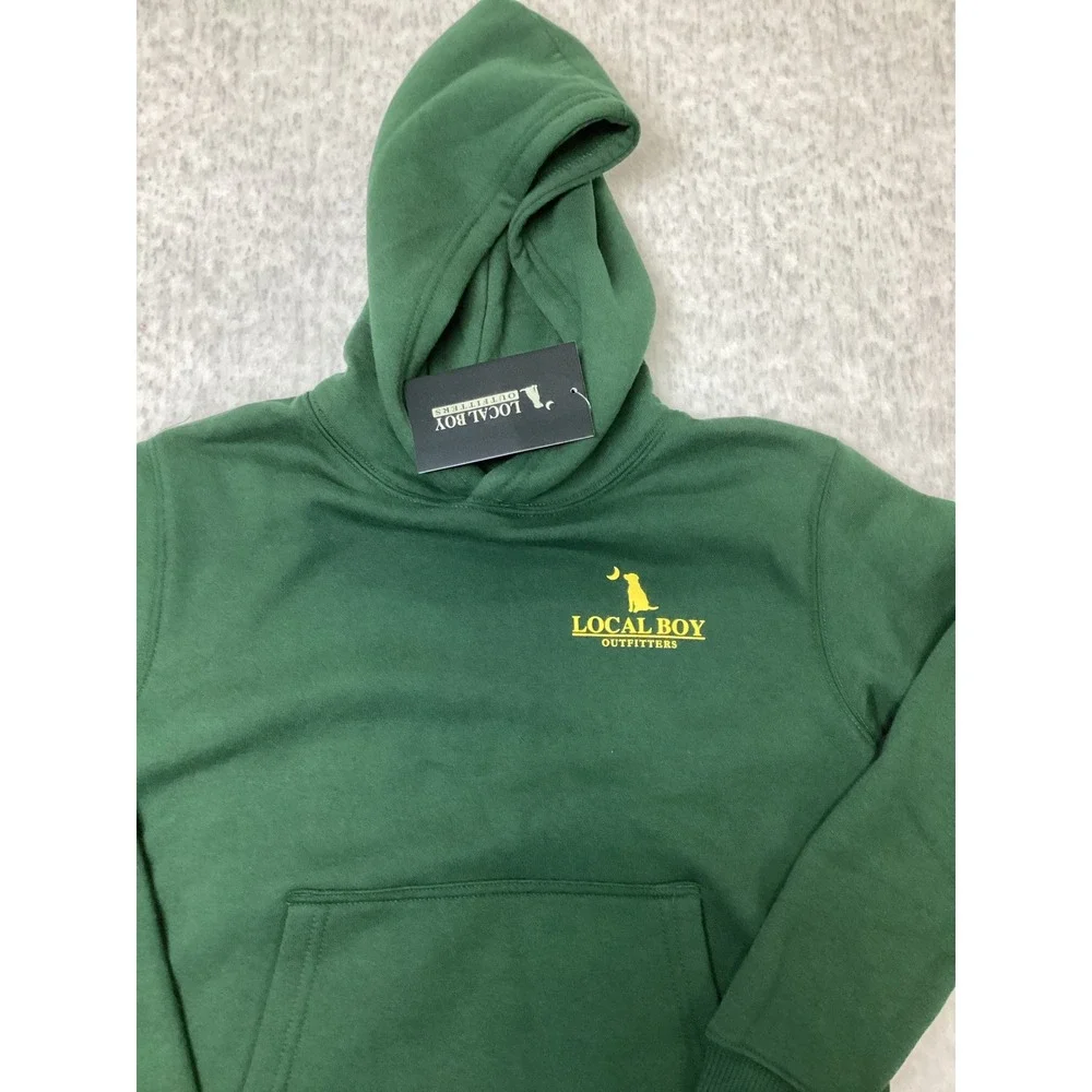 Local Boy Outfitters Youth Tractor Hoodie Green Youth Medium Y-M NWT.